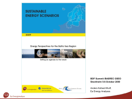 Energy cooperation in the Baltic Sea Region