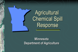 Agricultural Chemical Spill Response