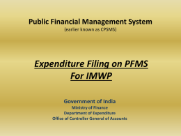 Plan Accounting and Public Finance Management System