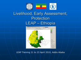 Livelihood, Early Assessment, Protection LEAP – Ethiopia