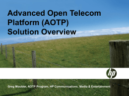 HP AOTP Solution Offering - Hewlett