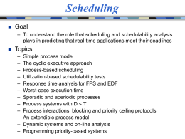 Scheduling - University of York