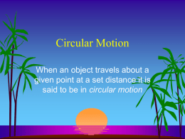 Circular Motion - wiscoscience.com