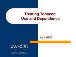UW CTI Treating Tobacco Use and Dependence
