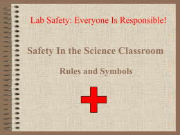 Safety In the Science Lab - ESC-2