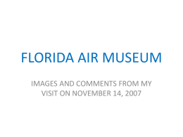 FLORIDA AIR MUSEUM