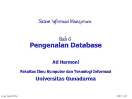 Bab 1 - Official Site of ATI HARMONI