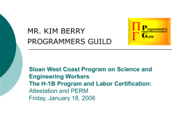 Sloan West Coast Program on Science and Engineering