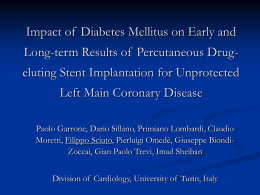 IMPACT OF DIABETES MELLITUS ON EARLY AND LONG
