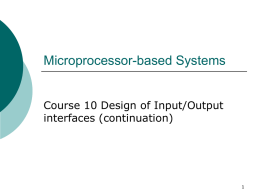 Sisteme cu microprocesoare