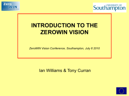 ZeroWIN Vision Conference - University of Southampton