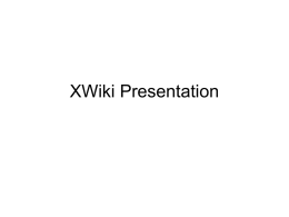 XWiki Presentation