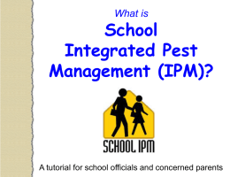 What is School IPM?