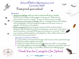 Should Schools Internalize IPM or Contract for Service?