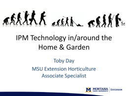 IPM Technology in/around the Home & Garden