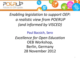 POERUP for OER Workshop Educa