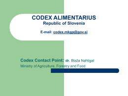 CODEX ALIMENTARIUS