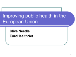 Improving public health in the European Union