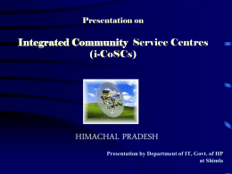 Integrated Community Service Centre (i