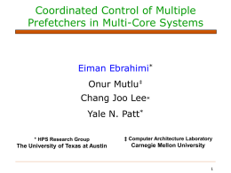 Coordinated Control of Multiple Prefetchers in Multi