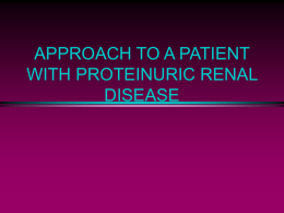 Evaluation and Management of Proteinuria