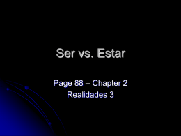 p. 88 SER vs. ESTAR