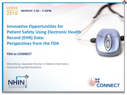 Innovative Opportunities for Patient Safety Using