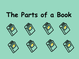Parts of A Book