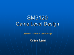 SM3120 Game Design and Development