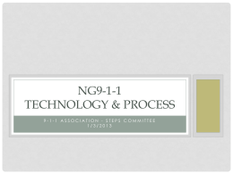 NG9-1-1 System Architecture Considerations