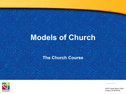 Models of Church - Saint Mary's Press