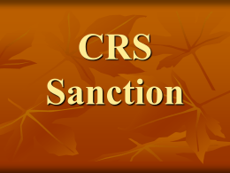 CRS sanction - Indian Railways