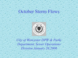 October Storm Flows - Blackstone River Coalition