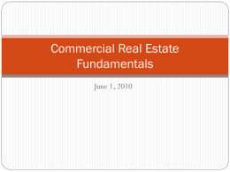 Why is CRE and important Asset Class?