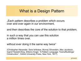 Design Patterns - uni