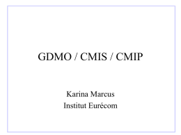 GDMO / CMIS / CMIP