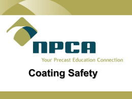 NPCA Coating Safety Presentation