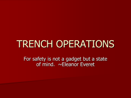TRENCH OPERATIONS - Fire Training Tracker