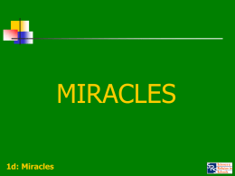 Resource PowerPoint 1: Miracles