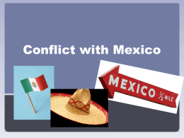 Conflict with Mexico