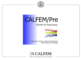 CALFEM/Pre demo - Escuela Superior Politecnica del Litoral