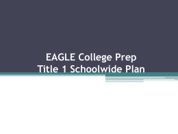 Title 1 Schoolwide Plan