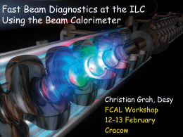 Fast Beam Diagnostics at the ILC Using the Beam Calorimeter