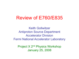 Review of E760/E835 - Illinois Institute of Technology