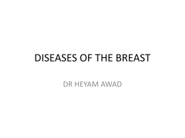 DISEASES OF THE BREAST - DENTISTRY 2012