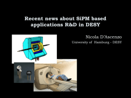 Recent news about SiPM R&D in DESY
