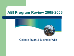 ABI Program Review - Instructional Research