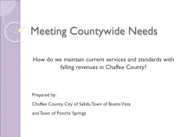 Meeting Countywide Needs