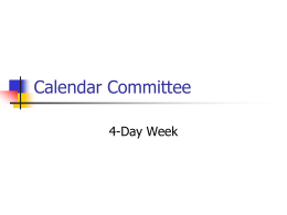 Calendar Committee