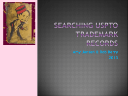 Searching USPTO Trademark Records